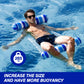 Levotiyer Pool Floats Adult - 2 Pack Pool Floats, Inflatable Pool Hammock Float, 4-In-1 Pool Hammock For Adults, Adult Pool Floa