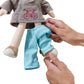 Haba Lian 12' Soft Boy Doll With Brown Hair, Blue Eyes And Embroidered Face (Machine Washable)