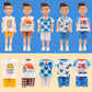 Miunana 12 Pcs 5.3 Inch Boy Doll Clothes For 6 Inch Boy Doll Top And Pants Handmade Casual Wear 10 Sets Fashion Outfit For 4-6 Inch Mini Boy Doll Clothes And Accessories With 2 Pairs Of Shoes