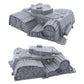 Endertoys Broken Vehicles Bundle, Terrain Scenery For Tabletop 28Mm Miniatures Wargame, 3D Printed And Paintable