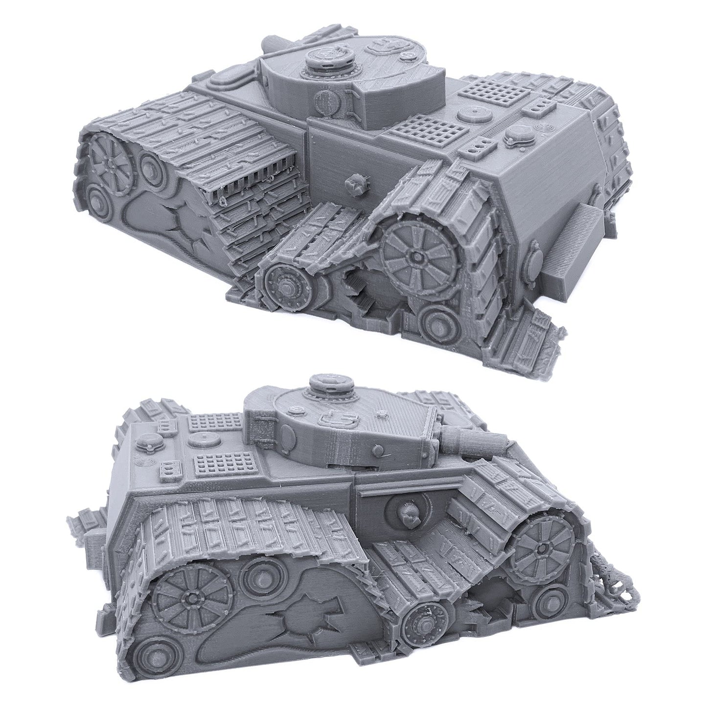 Endertoys Broken Vehicles Bundle, Terrain Scenery For Tabletop 28Mm Miniatures Wargame, 3D Printed And Paintable
