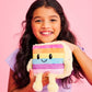 Iscream Screamsicles Kawaii Sweet Shop 8'' Plush - Rainbow Cake Slice