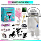 NUMI'SMILE Unicorn & Fairy Night Light Jar Craft Kit, Large, Pink, DIY Arts & Crafts for Girls Ages 3-12, Model NUMI-6928