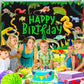 RUMIA Jungle Wild One Party Banner - Reptile Themed Decorations, 71 x 44 Inch, Polyester, Random Color, Kids Safari Animals