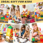Kids Games Magnetic Tiles Road Set With Extendable Magnetic Crane, City Construction Building Toys For Toddlers Stem Preschool Toys Ages 4-6 5-7, Gifts For 3+ Year Old Boys Girls Kids Toys With Car