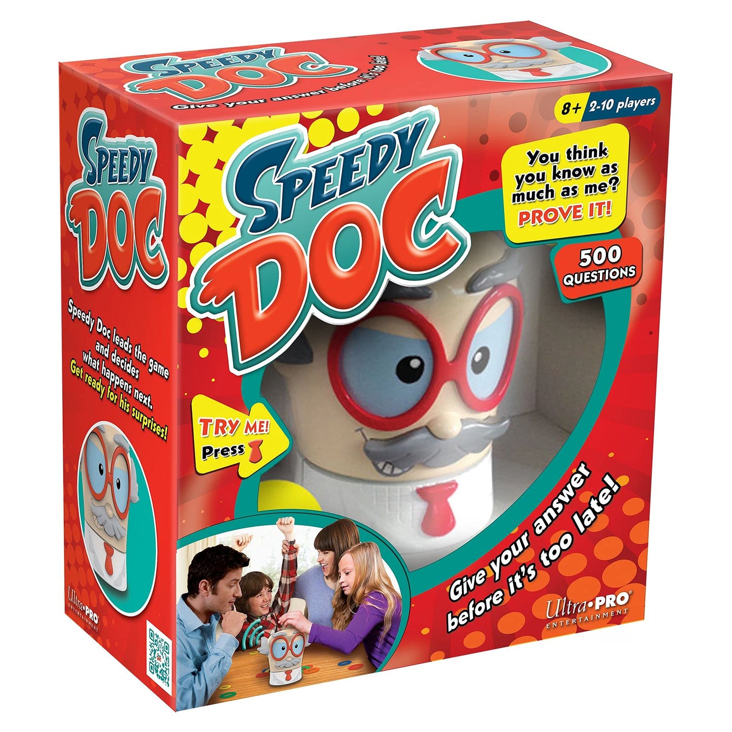 Playroom Entertainment Speedy Doc Game - Fast Paced Fun for Friends & Family, Over 500 Topics, Multicolored, Model 10286