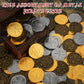 Byhoo 36 Pcs Metal Pirate Token Coins Set, Realistic Treasure Spanish Currency Coins For Pirate Treasure Chest Treasure Hunt Cos