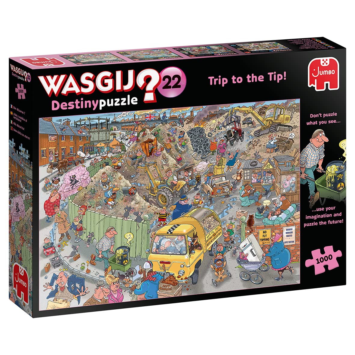 Jumbo, Wasgij, Destiny 22 - A Trip To The Tip!, Unique Jigsaw Puzzles For Adults, 1,000 Piece