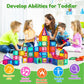 Magnetic Tiles,100PCS Magnet Building Blocks for Kids Educational Magnetic Blocks Sensory Toys Montessori Stacking Gift for 3 4