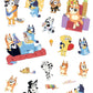 Bluey Standard Stickers - 4 Sheet
