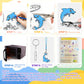Petdcheb Shrink Paper Kit, 160 Pieces Art Craft Kit Including 25 Patterned Shrink Plastic Sheets, Keychain And Jewelry Accessori