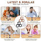 Cevioce 6 Pcs Magnetic Rings Fidget Toys For Teens,Adults & Kids Easter Basket Stuffers For Boys Girls Adhd Autism Anxiety,Coolest Finger Spinner Pack Gifts For 8 9 10 11 12+ Year Old Valentine'S Day