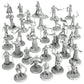 Townsfolk Mini Fantasy Figures Non Player Characters NPC - 32 Unique Miniatures - Nobility, Merchants, Peasants, Entertainers - 