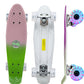 Jaspo Candy Kids Skateboard, LED Wheels 58 mm, Aluminium Trucks, Fibre Deck,Knurl Design, Age Group Above 5 Years, Lightweight, 