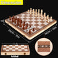Chess Board Sets, 15 Inch Magnetic Chess Set For Adults & Kids, Checkers Board Game, Handmade Folding Chess Boards With 2 Extra