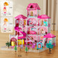 Villa Girls Toys For Kids Ages 3 4 5 6 7-12 Rooms Indoor Toys With 2 Dolls Toy, Pretend Plays Toy With Accessories And Furniture