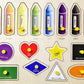 Khilonewale Kids  Wooden Puzzle with Knobs Educational and Learning Toy for Kids (Colors & Shapes Learning)
