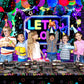 Glow Neon Party Supplies - Glow In The Dark Birthday Let'S Glow Backdrop Banner, Plates, Glow Sticks, Tablecloths, Cups, Napkins, Neon Balloons, For Blacklight Party Decorations Serves 20 (Set A)