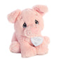 Aurora® Inspirational Precious Moments™ Bacon Piggy Stuffed Animal - Cherished Memories - Enduring Comfort - Pink 8.5 Inches