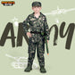 Spooktacular Creations Boys Army Costume, Military Costume For Kids, Dark Green Camo Soldier Outfit Set With Toy Accessories For Toddler Halloween Dress Up Themed Party (Medium, 8-10 Yrs)