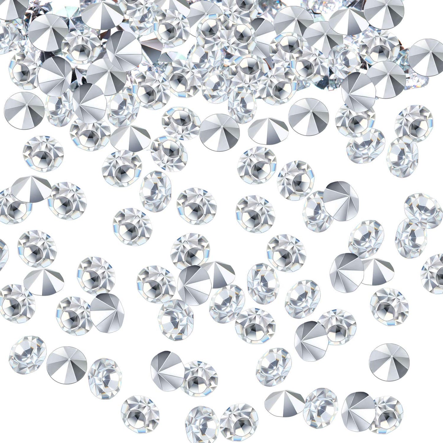Bememo 10000 Clear Wedding Diamonds Table Scatter Confetti Crystals Diamonds Acrylic Gems for Table Centerpiece Masquerade Weddi