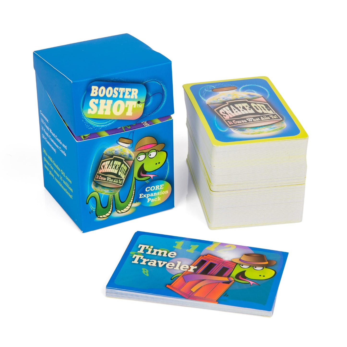 SNAKE OIL Booster Shot Game Core-Level Expansion Pack - Cardboard, Ages 10+