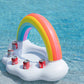 Jasonwell Inflatable Pool Party Cooler - Rainbow Cloud Drink Holder Luau Hawaiian Tropical Beach Themed Birthday Easter Party Decorations Favors Supplies Decor Blow Up Drink Cooler Outdoor Kids Adults