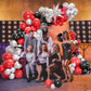 Bonropin 161Pcs Red And Black Balloon Arch Kit With Explosion Star Balloons, 5/10/12/18In Red Black And Metallic Silver Balloons