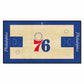 FANMATS - 9501 NBA Philadelphia 76ers Nylon Face NBA Court Runner-Small , 24x44