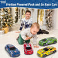 7 Inch Friction Powered Car Toys Set 4 Pack Push And Go Pull Back Race Trucks Toy Cars For Toddlers 1-3 4 5 6 Year Old Boys Girl