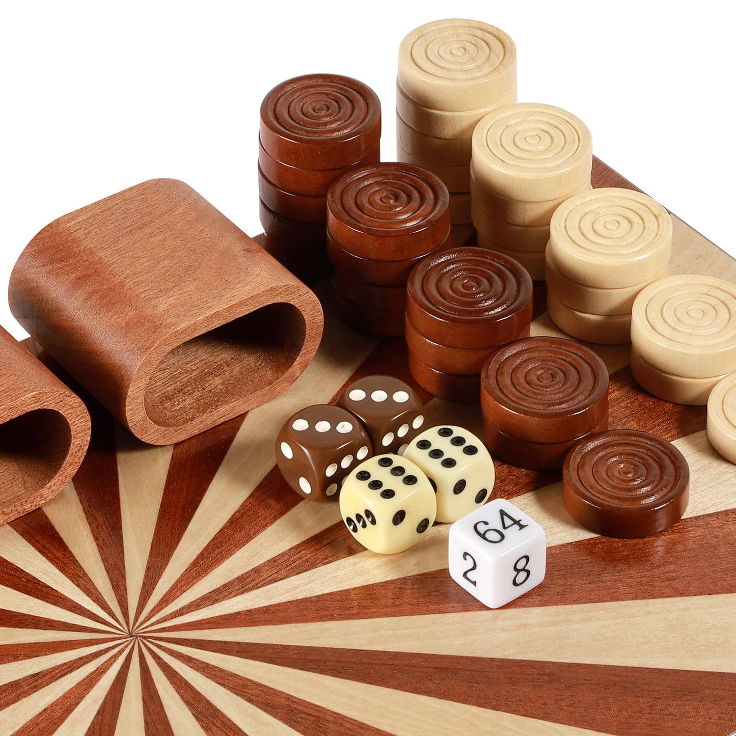 Syrace Wooden Folding Backgn Set - Large 15.75 (40cm)  Handcrafted Exquisite Design  Perfect for mature-themeds & Kids  Ideal for Backgn Enthusiasts