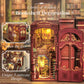 CUTEBEE Book Nook Kit - DIY Miniature House Dollhouse Kit for mature-themed and Teens  Booknook Bookshelf Decor Alley Model Build with LED Light  Gifts for Family and Friends (Library of Wisdom)