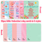Moon Boat 72PCS Valentines Day Bracelets Cards Set: Silicone Rubber Wristbands Bulk Party Favors, Valentine's Gifts Crafts