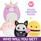 Squishmallows 16-Inch Jumbo Purple Unicorn & 12'' Mystery Squish Value Pack - Get Two Official Jazwares Plush For Less - Collect