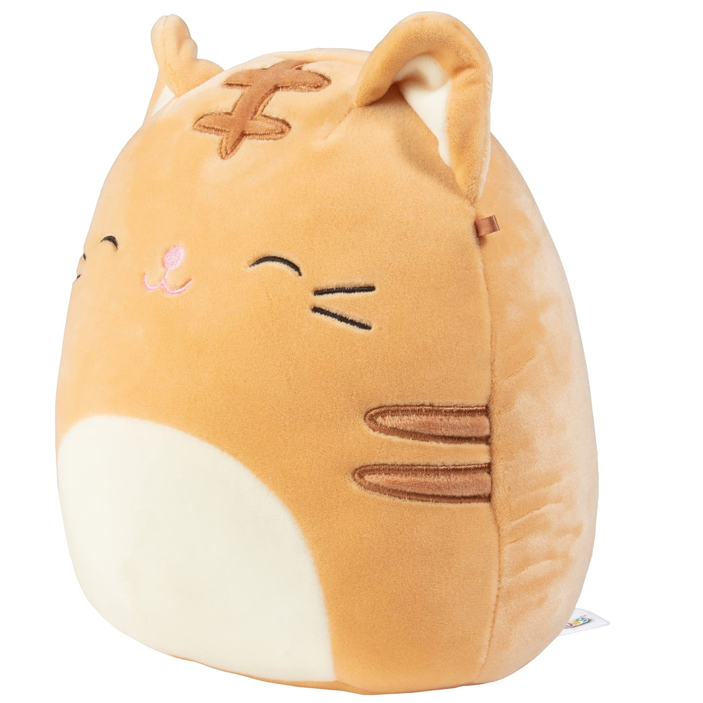 Squishmallows 8-Inch Nathan The Orange Cat Plush Toy - Soft & Squishy Collectible Stuffed Animal for Kids, Girls & Boys