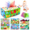 Urmywo Baby Tissue Box Toy - Montessori Baby Toys For 6-12 Months 1 Year Old Boy Girl - Soft Crinkle Sensory Toys For Infant Toddlers - Easter Basket Essentials Stuffers - Baby Boy Girl Gifts