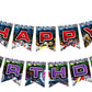 Treasures Gifted Officially Licensed Transformers Birthday Party Supplies - 1 Pre-strung Happy Birthday Banner - Transformers Pa