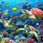 500 Piece Jigsaw Puzzle For Adults -Sea Turtle Jigsaw Puzzles 500 Pieces Puzzles For Adults-The Underwater World Finished Size 19.3' X 13.7'