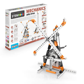 Engino- Stem Toys, Pulley Drives Construction Toys For Kids 9+, Educational Toys, Gift For Boys & Girls (8 Model Options), Stem 