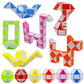 Lendod 12 Pack 24 Blocks Mini Fidget Snake Cube Mini Twist Puzzle Cubes Magic Speed Cubes Toy For Kids Party Bag Fillers, Party