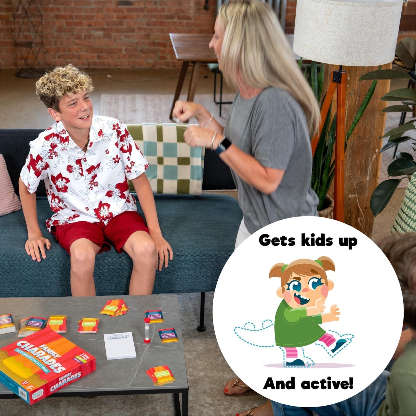 Chuckle & Roar Family Charades Game - Classic Group Acting Fun for Kids 5+ - Model 61001 - Great for Family Game Night