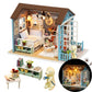 DIY Miniature House Kit  DIY Dollhouse Kit for mature-themeds to Build  Mini House Kit with LED  Mayberry Street Miniatures  Ideal Gifts for Birthday Valentine Christmas(Forest Times)