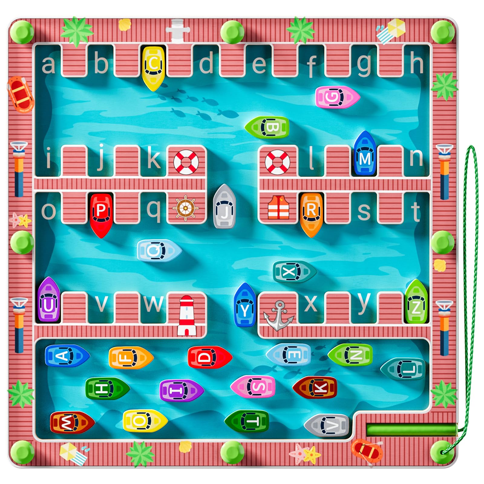 Magnetic Alphabet Maze Montessori Toys - Toys For 3+ Year Old Boys And Girls, Fine Motor Skill Education Toys For Toddler Preschool Learning Activities, Gift For Kids Toddler