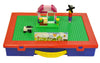 Lego-Compatible Fun For Life Organizer Case With Building Plate(Green / Blue)- Fun For Life Is Pefect Lego Compatible Storage Case Fits Up To Approx 1000 Lego Parts
