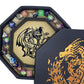 Fantasydice-Chromatic Dragon -with Roll or Die Artwork Dice Tray - 8'' Octagon with Lid and Dice Staging Area- Holds 5 Sets of D
