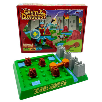 Player 1: Castle Conquest - Single Player Logic Game, 50 Challenges & Puzzles, Difficulty Levels Range From Easy To Difficult, Project Genius, Ages 8+