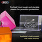 Bcw Spectrum Prism Deck Case - Carnelian Red - 1 Ct | Secure Snap Closure Card Deck Case | Fits 100 Double-Sleeved Cards | Tradi