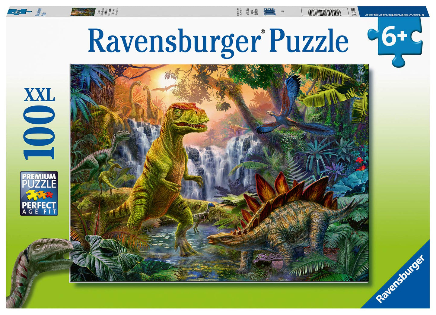 Ravensburger Prehistoric Oasis 100 Piece Xxl Jigsaw Puzzle For Kids - 12888 - Every Piece Is Unique, Pieces Fit Together Perfectly