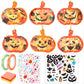 25 Sets Thanksgiving Pumpkin Tissue Paper Crafts Thanksgiving DIY Art and Craft Kits with Stickers Make Your Own Pumpkin Hanging