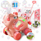 Automatic Bubble Machine Toddler Toys: Elephant Bubble Lawn Mover For 3 4 5 1 2 Year Old,Kids Lawn Mower With Led Light For Nigh
